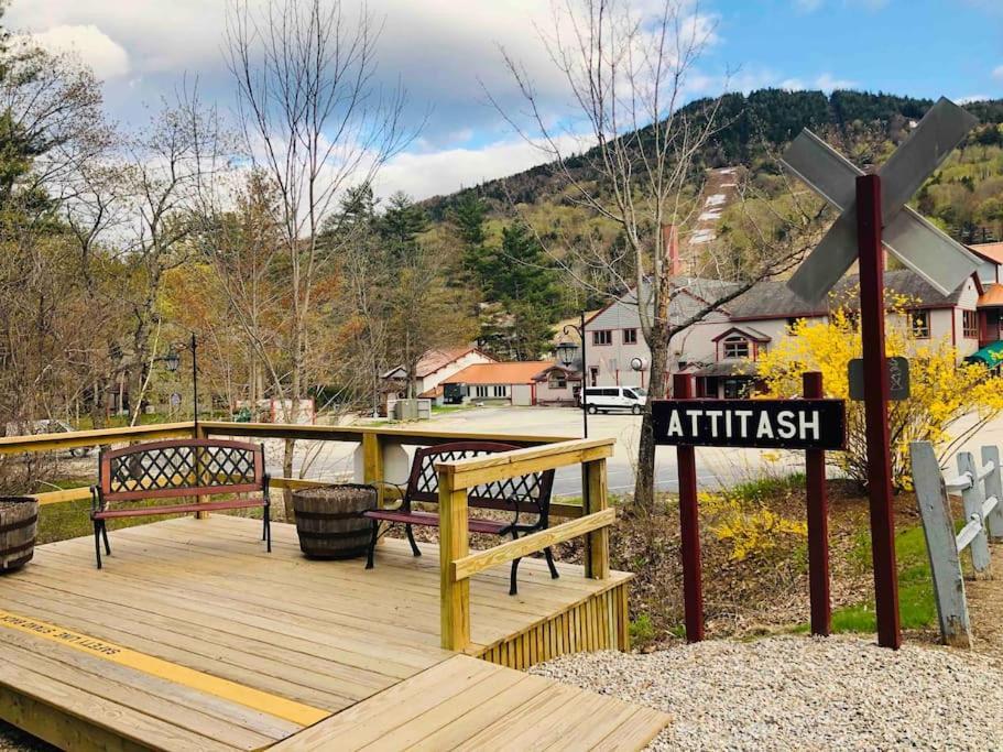 Attitash Mountain Village Studio - Slope View - Ski - Storyland Bartlett Bagian luar foto